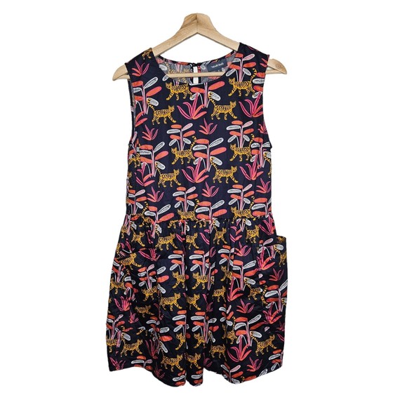 MODCLOTH Bold Notion Jungle Cat Mini Dress - Picture 2 of 10